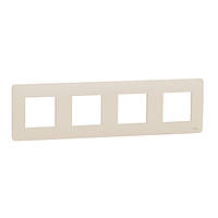 Рамка 4-постова бежевий Studio Unica New Schneider Electric (NU200844)