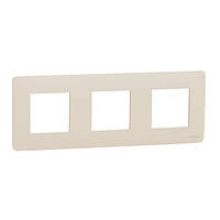 Рамка 3-постова бежевий Studio Unica New Schneider Electric (NU200644)