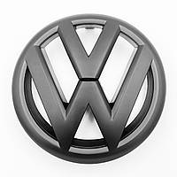 Эмблема передняя VW (Фольцваген) 135 мм GOLF 6 (2008-2013) - Матовый Черный (5K0853601)