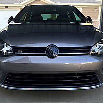 Емблема передня VW (Фольцваген) 140мм POLO 6, GOLF 7, JETTA 6, PASSAT B8, TOURAN 2, TOUAREG 3 Глянець (3GD853601B), фото 4