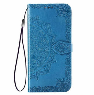 Чохол Vintage для Xiaomi Mi Note 10 Lite книжка з візитницею синій