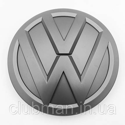 Емблема передня VW (Фольцваген) 140мм POLO 6, GOLF 7, JETTA 6 PASSAT B8, TOURAN 2, TOUAREG 3 - Матт (3GD853601B), фото 1