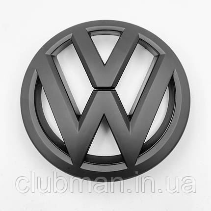 Емблема передня VW Volkswagen 150 мм TIGUAN, PASSAT B7 (NMS) USA - Чорний Матовий (561853600), фото 1