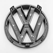 Емблема передня VW Volkswagen 150 мм TIGUAN, PASSAT B7 (NMS) USA - Чорний Матовий (561853600), фото 6