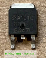 Транзистор FDD8447 ( FDD8447L ) (40V,50A,44W,0.01R) , D-Pak