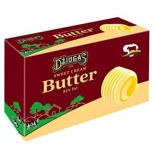Масло Вершкове 82 % Dziugas Butter Sweet Cream 200 г Литва