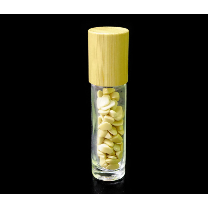 Аромаролер парфумерний із камінням Жовтий Халцедон (10 мл)