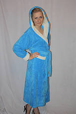 Халат довгий з подвійним капюшоном, фото 3