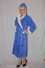 Халат довгий з подвійним капюшоном, фото 4