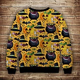 Свитшот с 3D принтом Halloween Хеловін Атрибути відьми ВСІ Розміри, фото 2