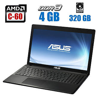 Asus X55U 15.6 AMD C 60 2 1.0 1.33GHz 4GB DDR3 320GB HDD Radeon HD 6290 WebCam ID 1550161911 4035 Prom.ua