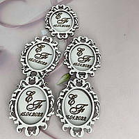 Весільні міні монограми для келихів, шампанського, свічок, книги побажань