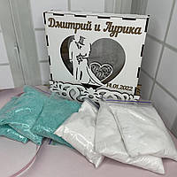 Пісочна рамка "Парочка"+ажурна підставка