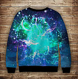 Свитшот с 3D принтом Halloween Хеловін. Відьма. Магія Вогню ВСІ Розміри, фото 2