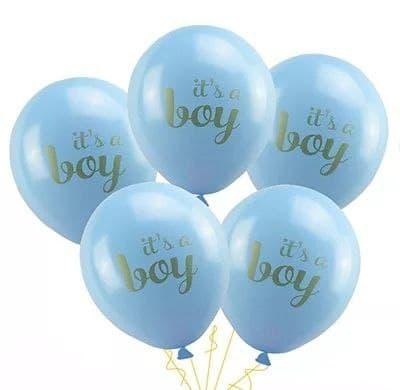 Кулька надувна блакитна "it's a boy"