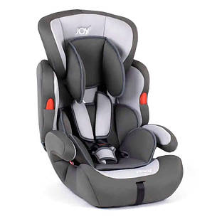 Дитяче автокрісло з бустером JOY NB-6002 універсальне, група 1/2/3, вага дитини від 9-36 кг, сірий, фото 1