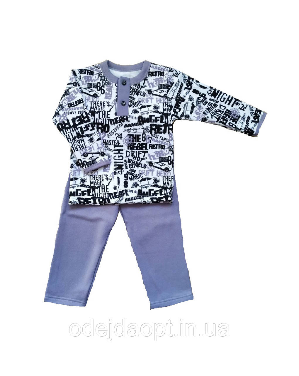Дитяча піжама на байці для хлопчика