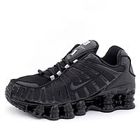 Мужские кроссовки Nike Shox TL Black, черные кроссовки найк шокс тл