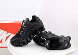 Чоловічі кросівки Nike Shox TL Black, чорні кросівки найк шокс тл, фото 9
