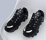 Чоловічі кросівки Nike Shox TL Black, чорні кросівки найк шокс тл, фото 4