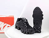 Чоловічі кросівки Nike Shox TL Black, чорні кросівки найк шокс тл, фото 8