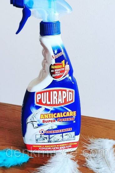 Засіб від вапняного нальоту 500 мл Pulirapid Anticalcare