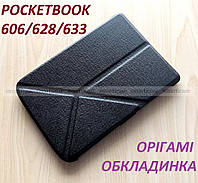 Черный чехол TPU с подставкой на Pocketbook 606 / 628 / 633