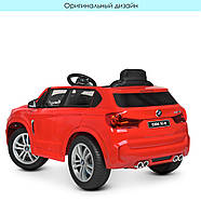 Дитячий електромобіль Bambi Джип BMW X5 M 4522EBLR (2 мотора за 50W, MP3, USB, Музика, ЄВА колеса), фото 4