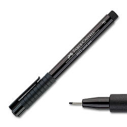 Ручка капілярна Faber-Castell PITT® ARTIST PEN №199 чорний, "F" 0,5 мм, тонкий наконечник, 167299