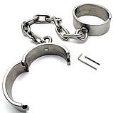 Кайдани для ніг сталеві БДСМ Кайф, фото 2