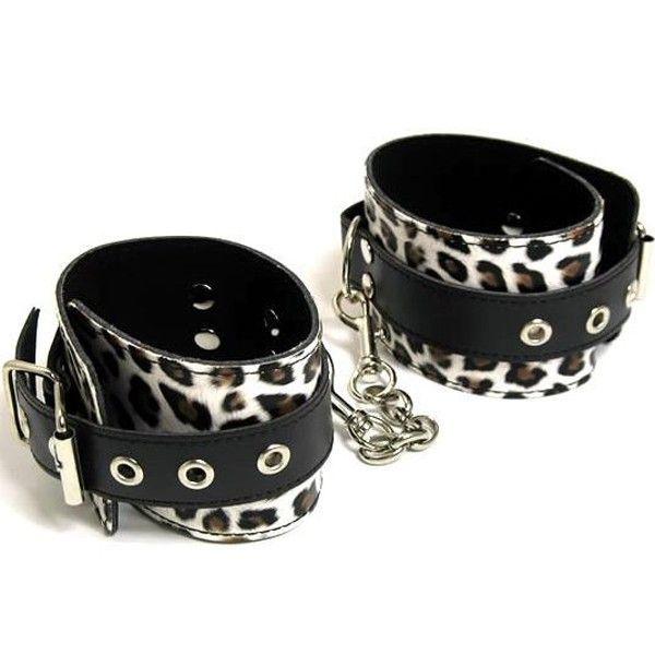 Леопардові кайдани для БДСМ Кайф, фото 1