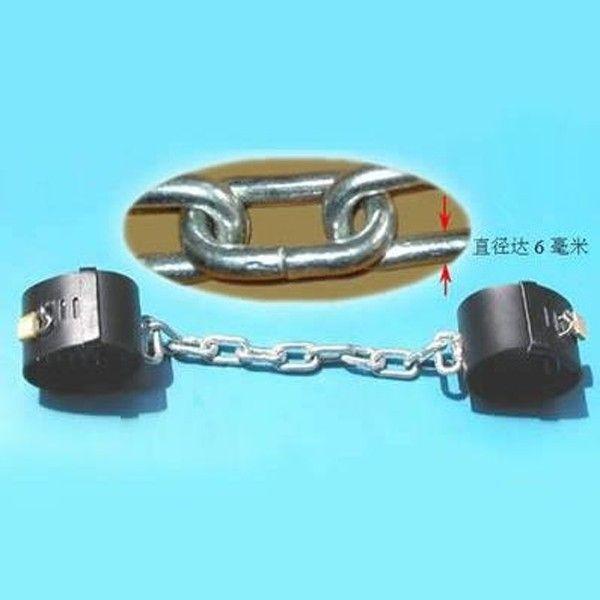 Шкіряні чорні кайдани для рук або ніг для БДСМ Кайф, фото 1