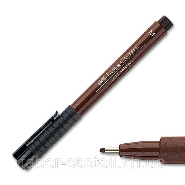 Ручка капілярна Faber-Castell Pitt Artist Pen Fineliner M (0,7 мм), колір темна сепія № 175, 167375
