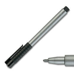 Ручка капілярна Faber-Castell PITT® ARTIST PEN Metallic M (1,5 мм), колір срібло № 251, 167351