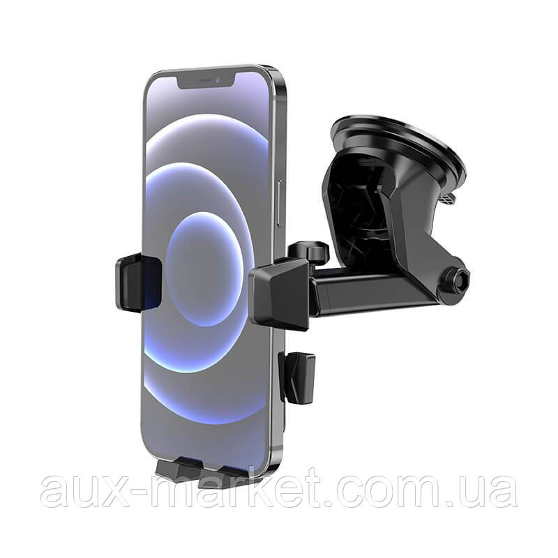 Автомобільний тримач для смартфонів HOCO David one-button center console car holder CA83