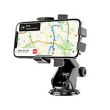 Автомобільний тримач для смартфонів HOCO David one-button center console car holder CA83, фото 5