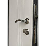 Вхідні двері Сіті Лайт антрацит/біле дерево рама 1 труба + термоміст Redfort Оптима плюс вулиця, фото 5