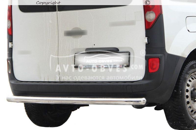 Захист заднього бампера Renault Kangoo 2008-... - тип: прямий вус, д:60*1.6мм, фото 1