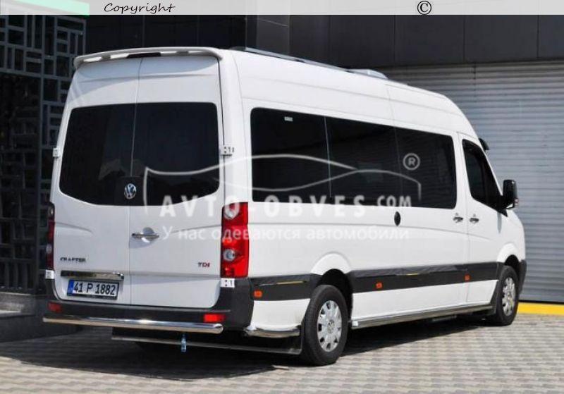 Защита заднего бампера Mercedes Sprinter 2013-2018 - тип: прямой ус, д:60*1.6мм - фото 2 - id-p102967778