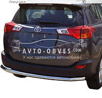 Защита заднего бампера Toyota Rav4 2013-2016 - тип: прямая труба