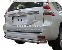 Защита заднего бампера Toyota Prado 150 2009-2013-2021 - тип: прямая труба