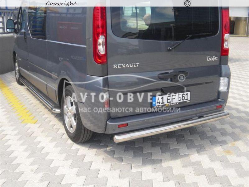 Защита заднего бампера Renault Trafic - тип: труба прямая - фото 2 - id-p22259769