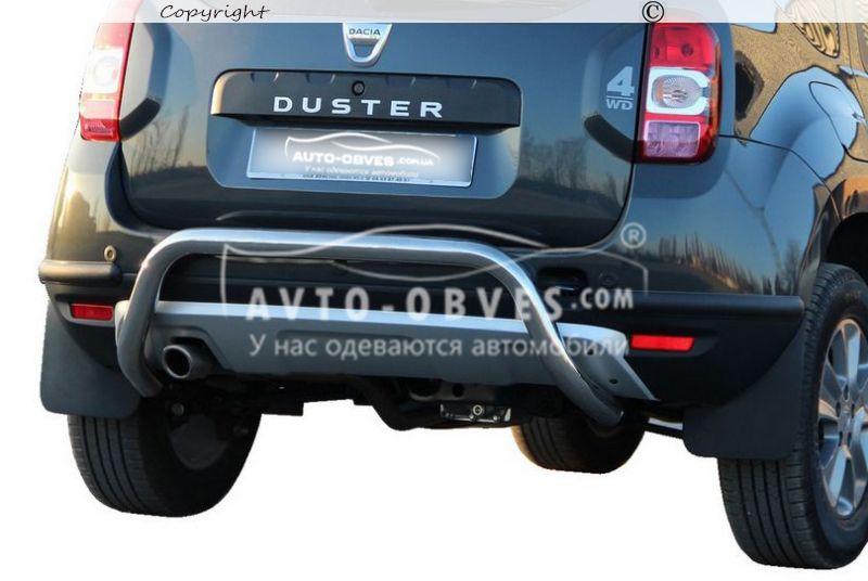 Захист заднього бампера Renault Duster - тип: П-подібний, фото 1