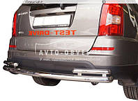 Защита заднего бампера Ssangyong Rexton 2006-2012 - тип: труба прямая с углами