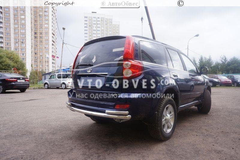 Защита заднего бампера Great Wall Hover, Haval - тип: труба с уголками - фото 2 - id-p25433977