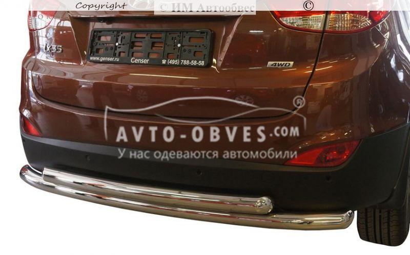 Захист заднього бампера Hyundai ix35 - тип: труба подвійна