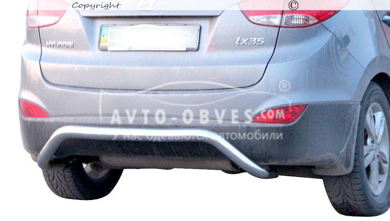Захист заднього бампера Hyundai ix35 - тип: П-подібний