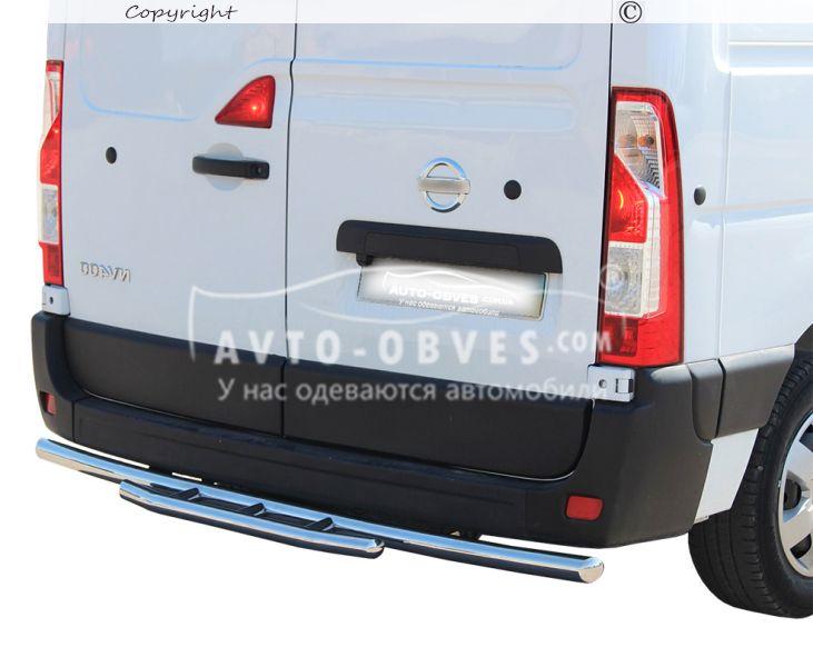 Захист заднього бампера Renault Master - тип: труба з підніжкою, фото 1
