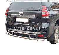 Защита заднего бампера Toyota Prado 150 2018-... - тип: труба двойная возможна одинарная