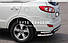 Захист заднього бампера Hyundai Santa Fe II - тип: подвійні кути, Ø:60х1.6мм, фото 3